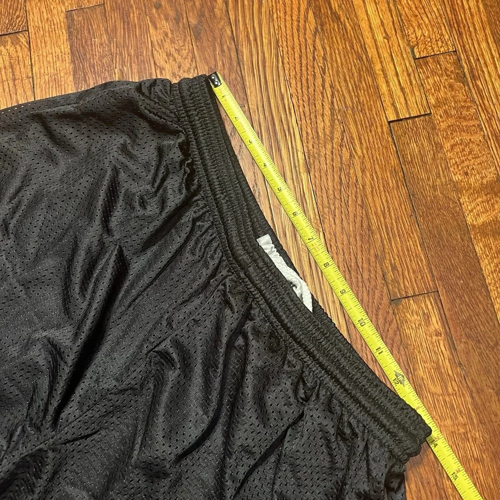 West Virginia University Sportek Shorts Size Medium Black Polyester Preowned